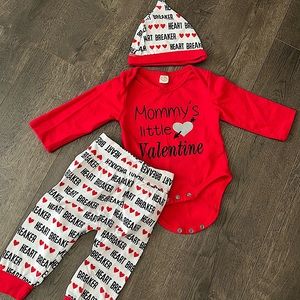 3 Piece “Heartbreaker” Set, 3-6 Months
